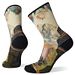 Ws Hike Light Cushion Crew Mountain Print